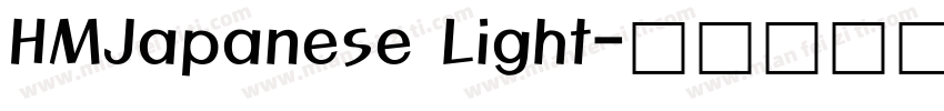 HMJapanese Light字体转换